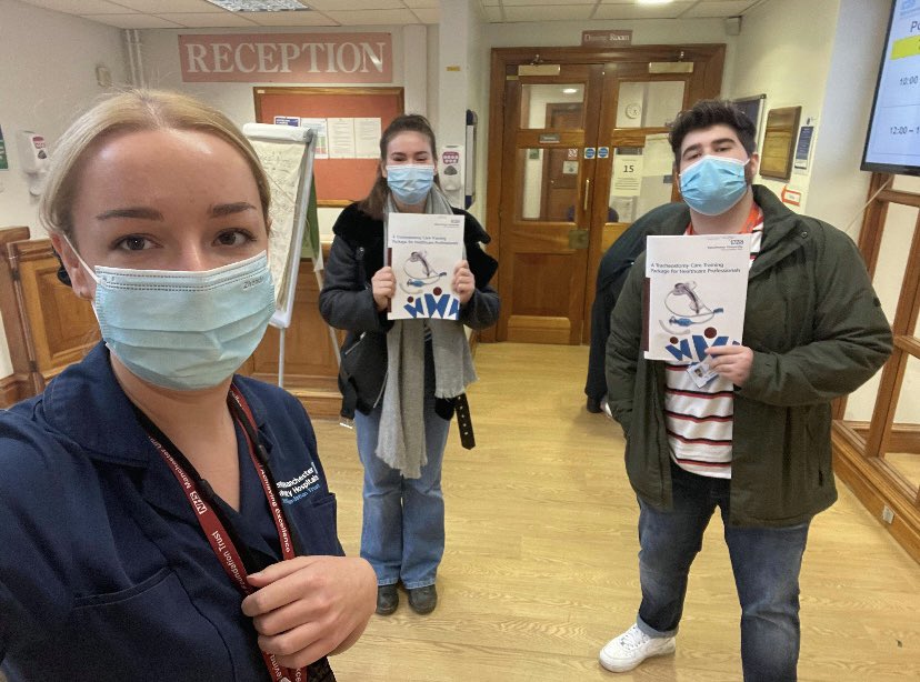 C_Murphy99's tweet photo. Such a good tracheostomy study day. Even got to do my first tracheostomy transfer #ward4 thanks @carlyhoneyRGN @MFT_MRI 💙🫁 https://t.co/SfaqQOd492
