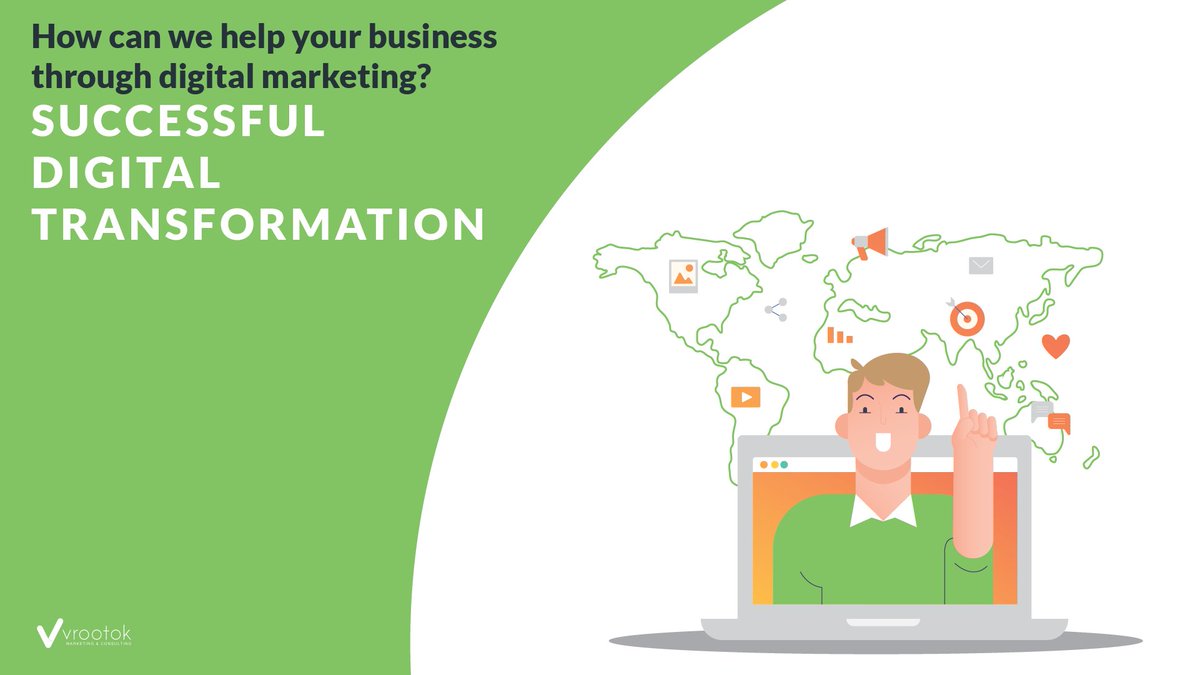 Make the shift towards digital marketing with a bullet-proof strategy and execution specifically tailored to your business! 📈

📧 Get in touch today to find out more!

#vrootok #digitalmarketing #digitalmarketingstrategy #digitaltransformation #growth #success