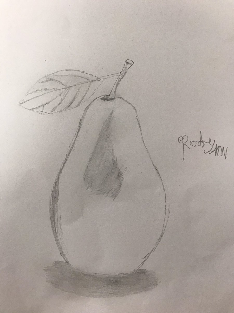 westparkschool's tweet photo. A lovely afternoon working on developing our sketching skills in Y3/4! Look at this realistic sketch of a pear from one of our children! 🍐✏️🎨 https://t.co/e8DHycCecr