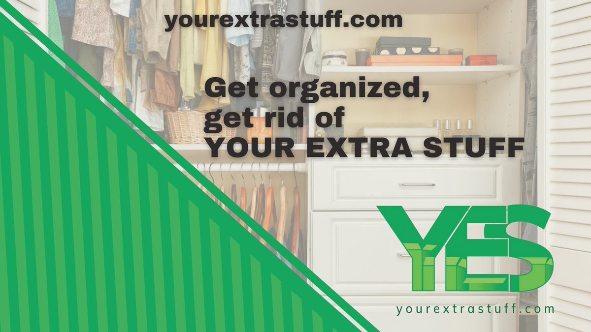 YourExtraStuff's tweet photo. Get organized, clean out your house and garage. What to do with your old stuff after? Visit https://t.co/V0rBOy58dy and sell or barter your items. It doesn't have to be overwhelming. We'll make it easier for you!

#yourextrastuff #YES #barter #sell #trade #extracash  #california https://t.co/sovPbNCK21