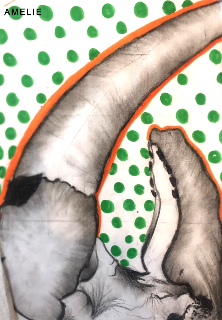 Mr_Matsangouras's tweet photo. Amazing work by the year 7 students, who have been responding to O'Keeffe's abstract art. Very well done to the young artists! Names of students on their work. @ChiswickSchool #ambitiousandproud @okeeffemuseum #abstract #art #animals #skulls https://t.co/UtwXDUnvBK