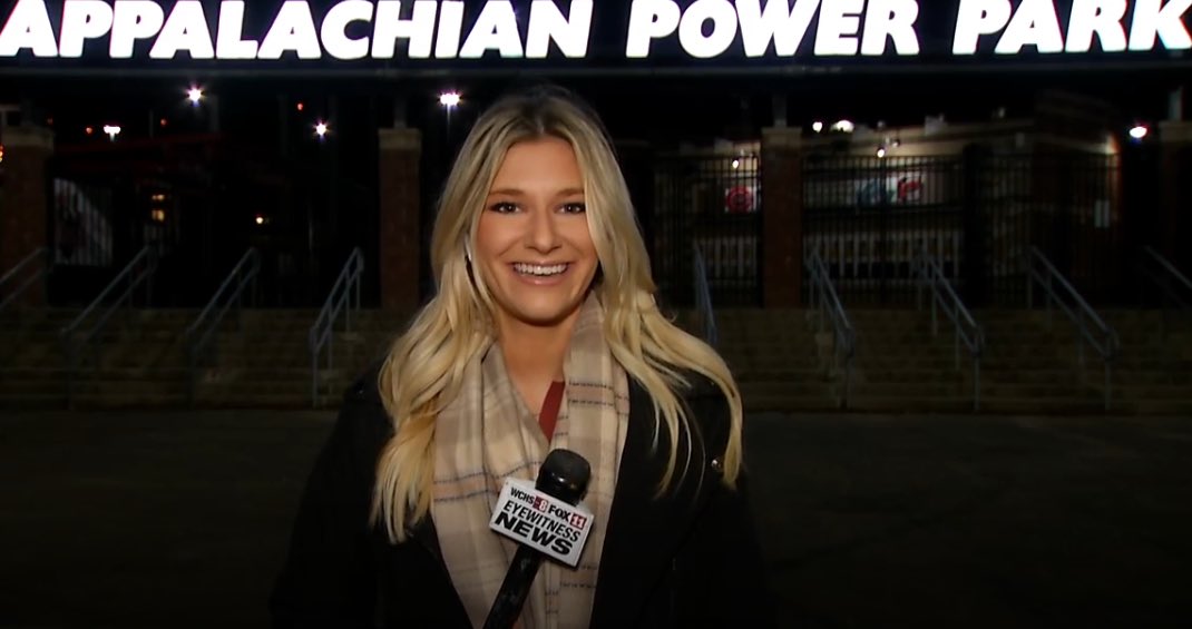 AvaMarieRash's tweet photo. When you find out the WV Power is back in business, and is now  in the Atlantic League ‼️

And yes, I did make these faces on live tv https://t.co/jnHEfqTV9z