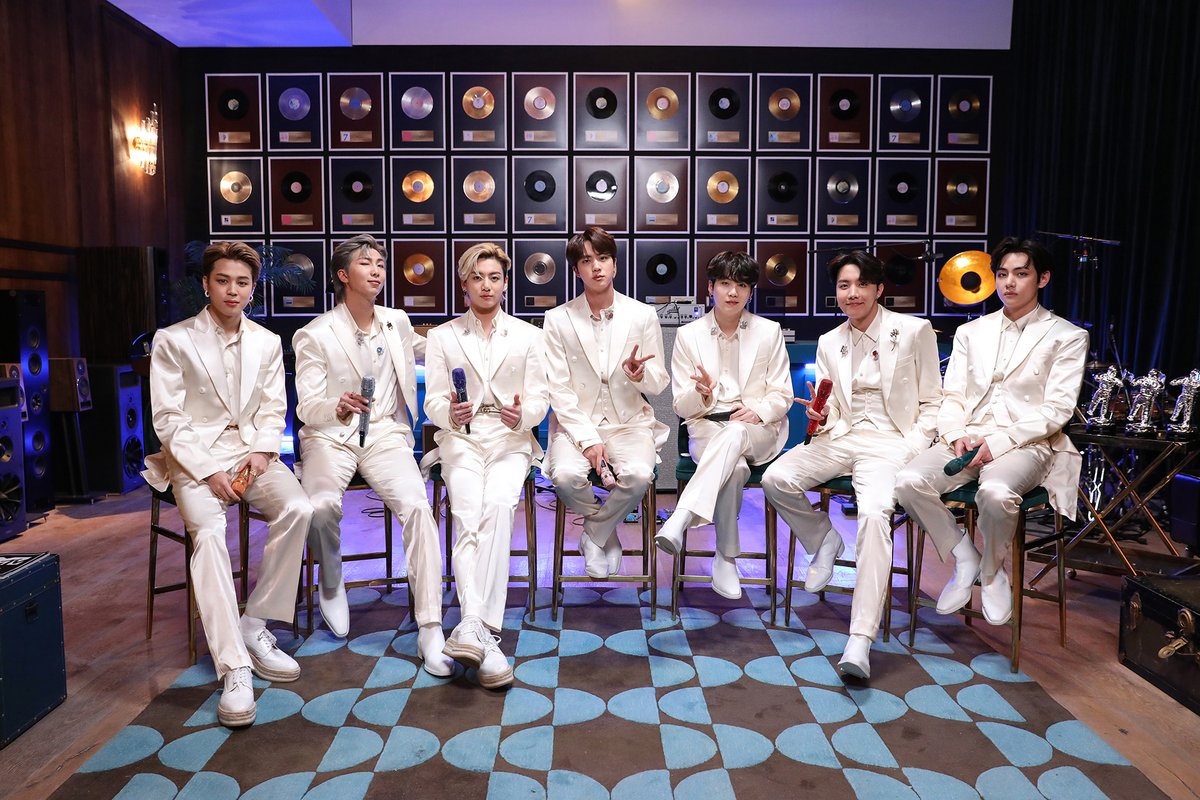 MTV's tweet image. I still can't believe that @BTS_twt's #MTVUnplugged is over, so to help you all cope, here are some pics of our boys looking INCREDIBLE. 💜 #BTSonMTV
