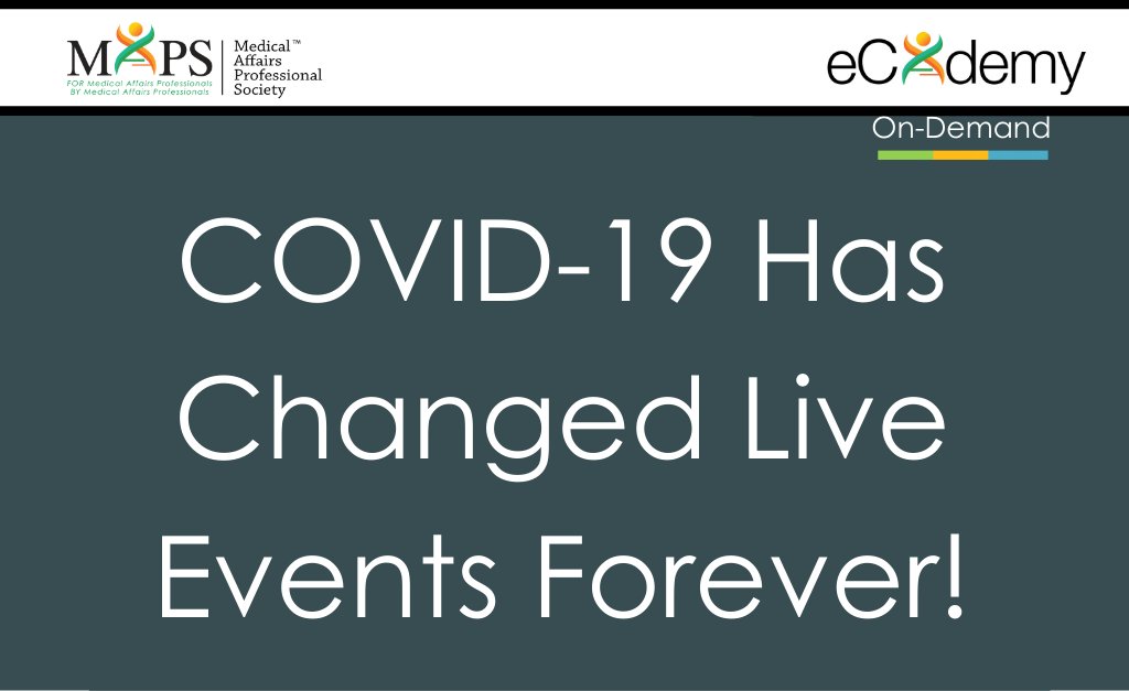MAPSmedaffairs's tweet image. Check out this on-demand MAPS webinar in collaboration with Impetus Digital to learn how Medical Affairs will carry forward new, digital best practices for live events developed during the pandemic: medicalaffairs.org/covid-19-has-c…

#medicalaffairs #pharmanews