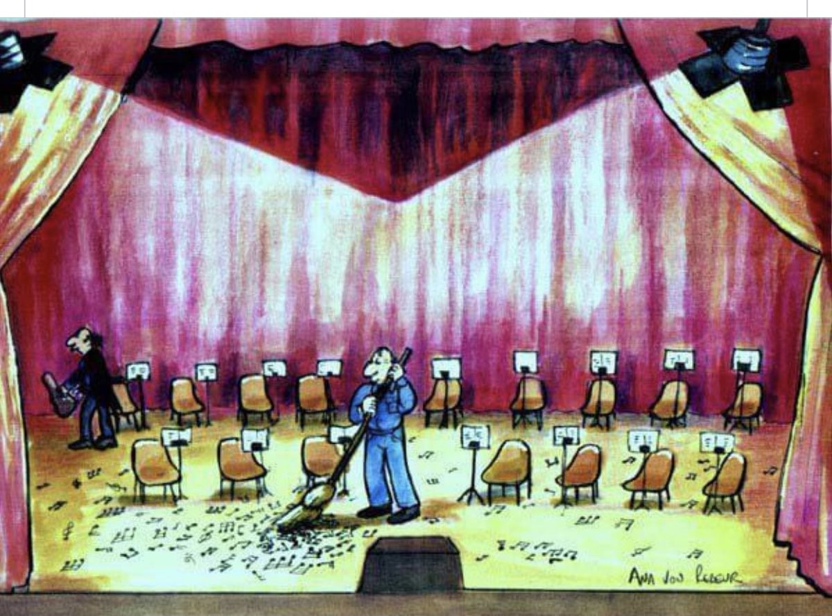 playinglesshurt's tweet photo. #jokeoftheday — wow so many dropped notes after the concert last night! Mine were some of them😉... #cello #musicians #music #orchestra #musiciansproblems https://t.co/IB1cWWX9TL