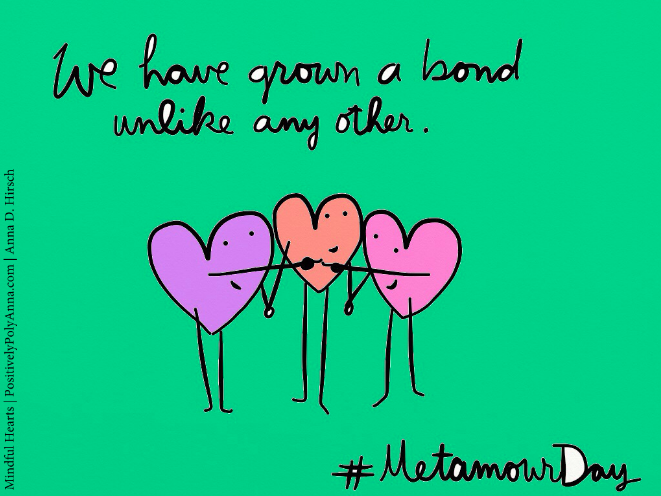 NCSF's tweet image. It's nearly here!!!  
METAMOUR DAY, FEB 28TH!!

#Polyamory #metamour #MetamourDay

'A Day to honor the relationships between you &amp;amp; your metas, however that might look. It is not about forced compersion. It’s about communal appreciation...' 

ncsfreedom.org/metamour-day-2/