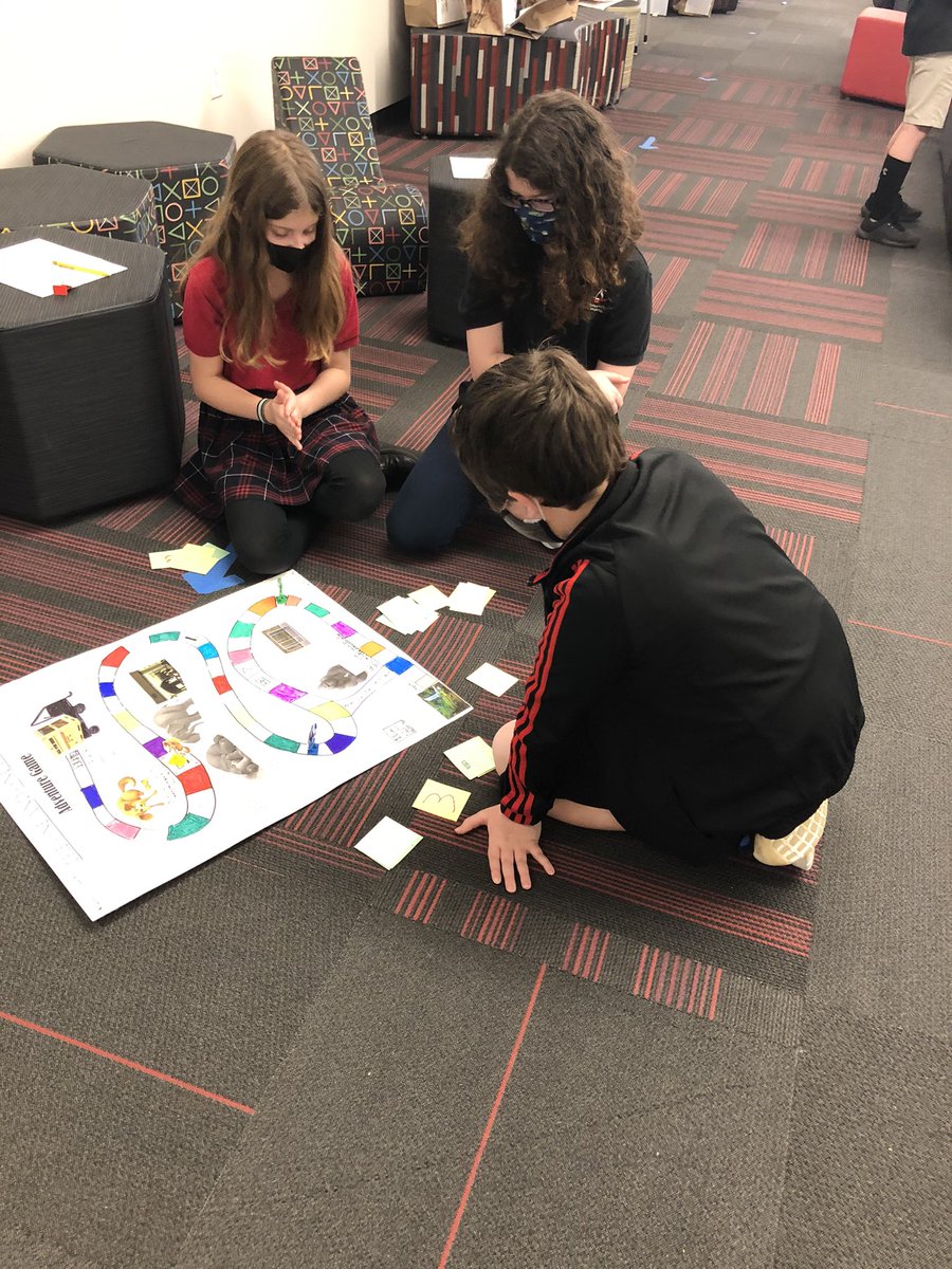 CCLSKBrown's tweet photo. 5th grade Lieble sharing their book reports. We have paper bags, board games, newspapers, news reports and mini tin reports. We will share them in a gallery viewing tomorrow. @CCLSLeible @CCLSChargers https://t.co/GBIYb8YZGL