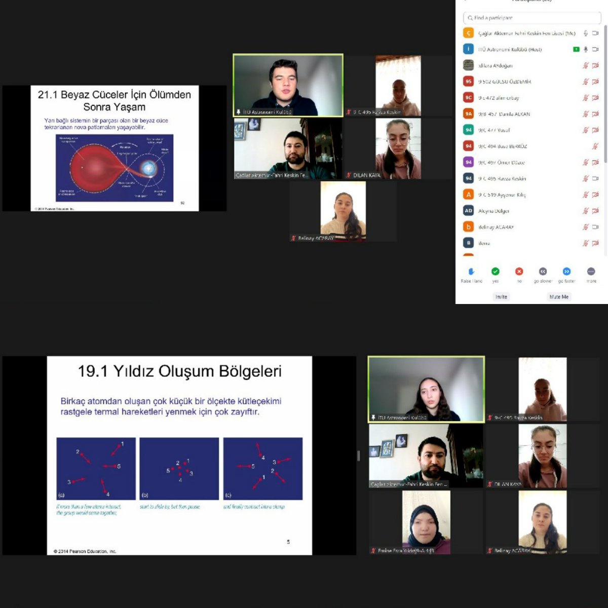 Carl Sagan "Hepimiz birer yıldız tozuyuz" Fahri keskin Fen Lisesi seçmeli astronomi dersi etkinlikleri İstanbul teknik üniversitesi (İTÜ) katılımı ile devam etti.Öğrencilerimiz bu hafta İTÜ Astronomi topluluğu ile "yıldızların evrimi" konusunda sorularına cevap bulmaya çalıştı.