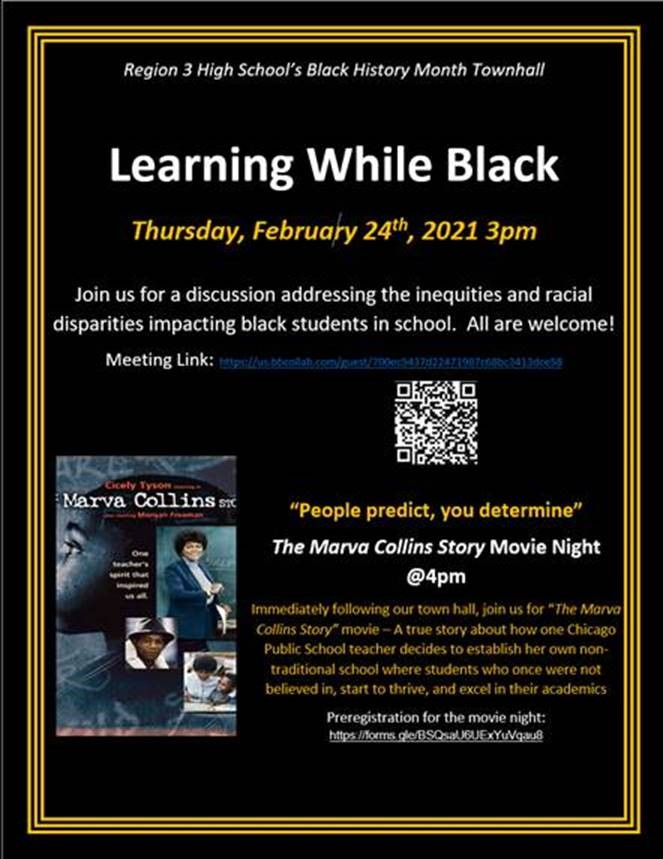 Lancers! Please participate in today's Region 3 BHM events!