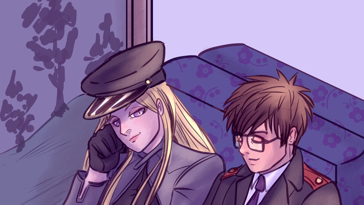 NoragamiTravel's tweet photo. Bishamon and Kazuma are enjoying a train ride as they travel across the countryside in this beautiful artwork by Animetrashmuffin 🚆🌳

#noragami https://t.co/Z4rCwwXW7B
