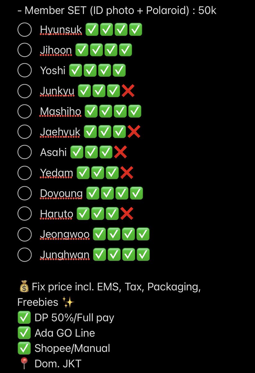 choayokstore's tweet photo. 💎 SHARING TREASURE`S 2021 WELCOMING COLLECTION x Ktown4u 💎

Bisa Sharing atau Full Set
Ktown4u direct yaah

💰Fix price incl. EMS, Tax, Packaging, Freebies ✨
✅ DP 50%/Full pay
✅ Ada GO Line
✅ Shopee/Manual
📍 Dom. JKT
Mau tanya dulu boleeh DM aja 🤍

⬇️List harga di photo⬇️ https://t.co/1YHqWNu4jT