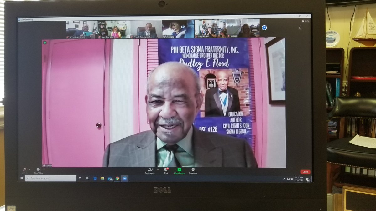 DrWrightSupt's tweet photo. Hertford County Public Schools leadership getting the opportunity to hear from our NATIVE HERO, Dr. Dudley Flood! As he always says, "He grew up in Winton, NC!" #allinforlearning #proudsuperintendent https://t.co/v2tL4PBc0e