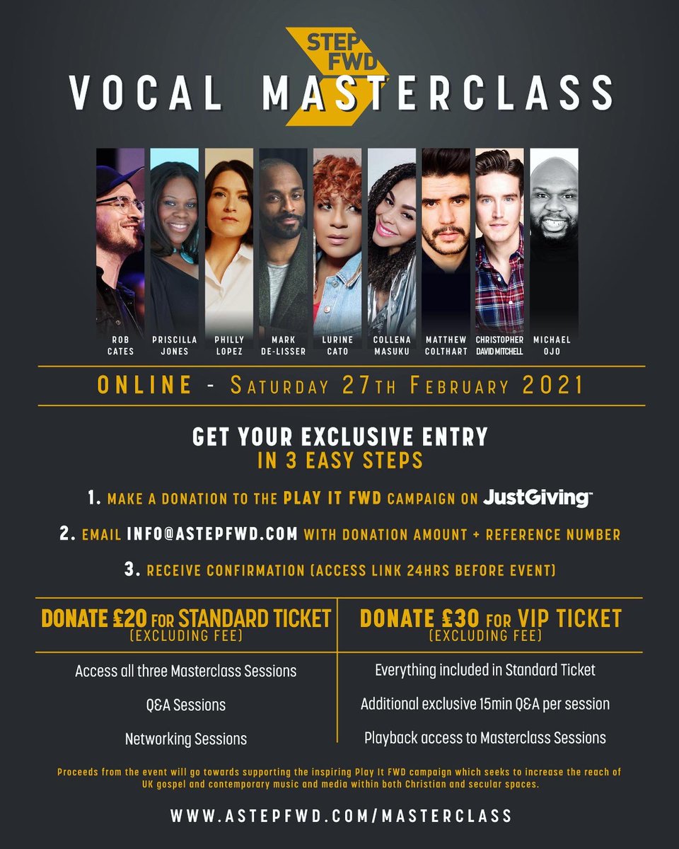 ChrisDavidMitch's tweet photo. Pleased to be invited as a speaker for this Masterclass event this Saturday by @AStepFWD 

Tickets available via their website

https://t.co/jiUnTfiDdt https://t.co/AbBX5SlZme