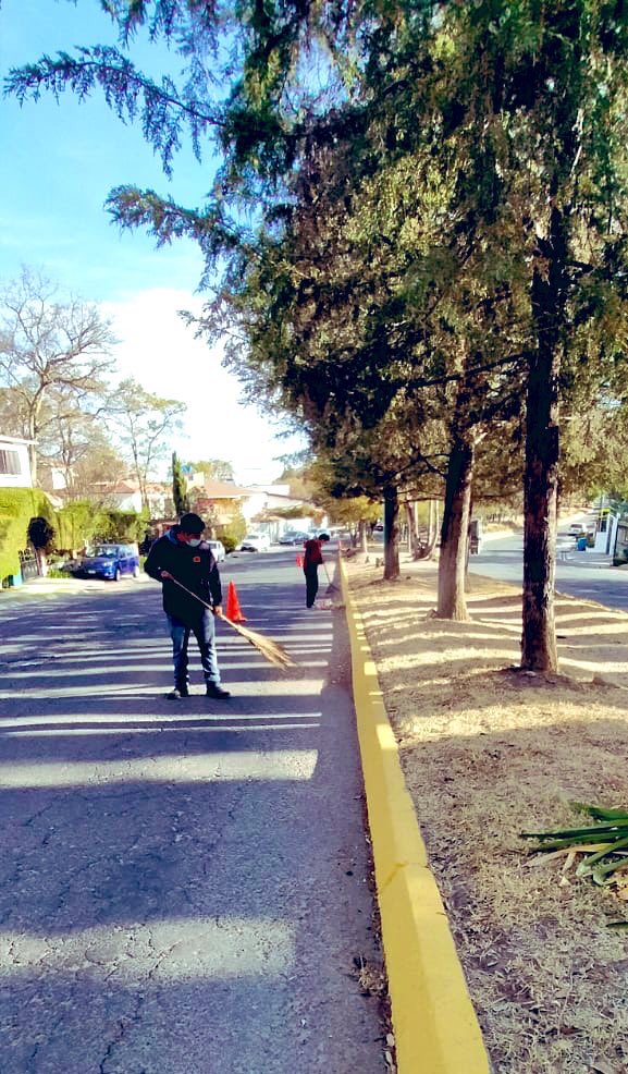 Ac_Sayavedra's tweet photo. Este miércoles, las cuadrillas de #mantenimiento iniciaron su jornada de limpieza en Boulevard #Sayavedra, frente a Privada de Cornwell.🧹 🍃 https://t.co/IwsRXS8CJt