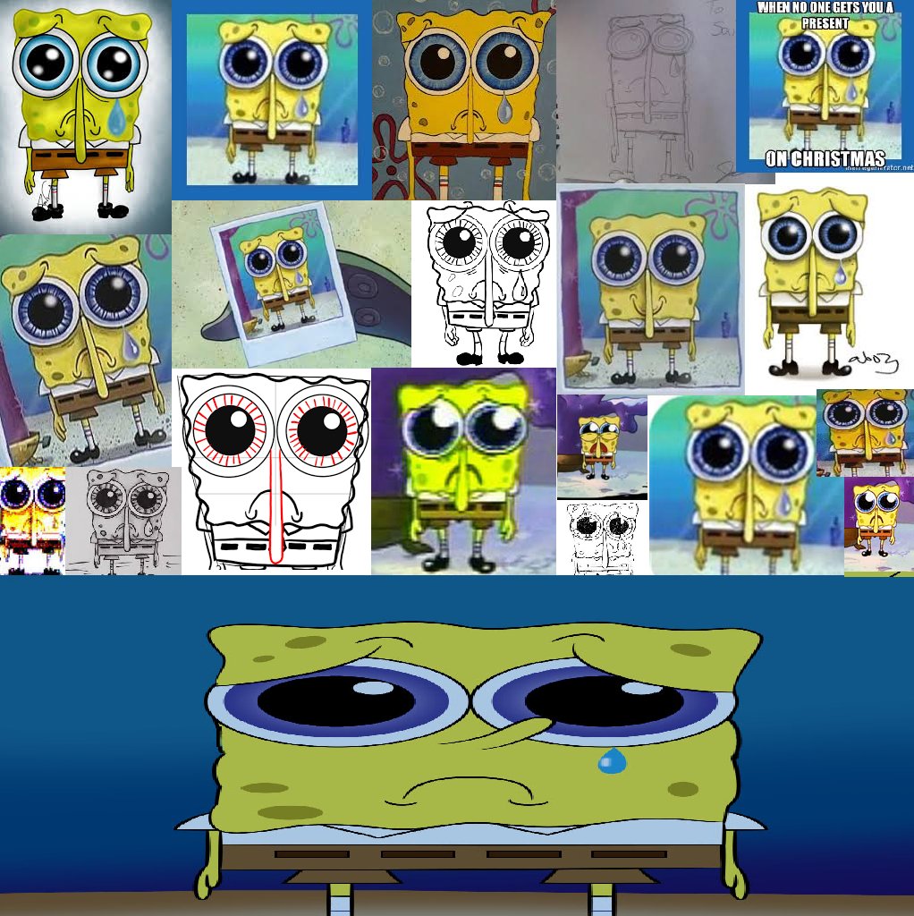 Mira X:ssä: They don't know I made the sad spongebob compilation image   / X