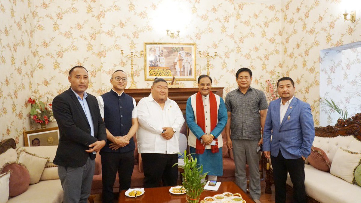 Temjen Imna Along (@alongimna) on Twitter photo Honored to have a productive meeting with Hon'ble Union Minister for Education <a href="/DrRPNishank/">Dr. Ramesh Pokhriyal Nishank</a> Ji today along with the respected delegates of Nagaland.
We discussed various concerns associated with the educational sector of Nagaland. I thank <a href="/DrRPNishank/">Dr. Ramesh Pokhriyal Nishank</a> Ji for his valuable time. Honored to have a productive meeting with Hon'ble Union Minister for Education <a href="/DrRPNishank/">Dr. Ramesh Pokhriyal Nishank</a> Ji today along with the respected delegates of Nagaland.
We discussed various concerns associated with the educational sector of Nagaland. I thank <a href="/DrRPNishank/">Dr. Ramesh Pokhriyal Nishank</a> Ji for his valuable time.