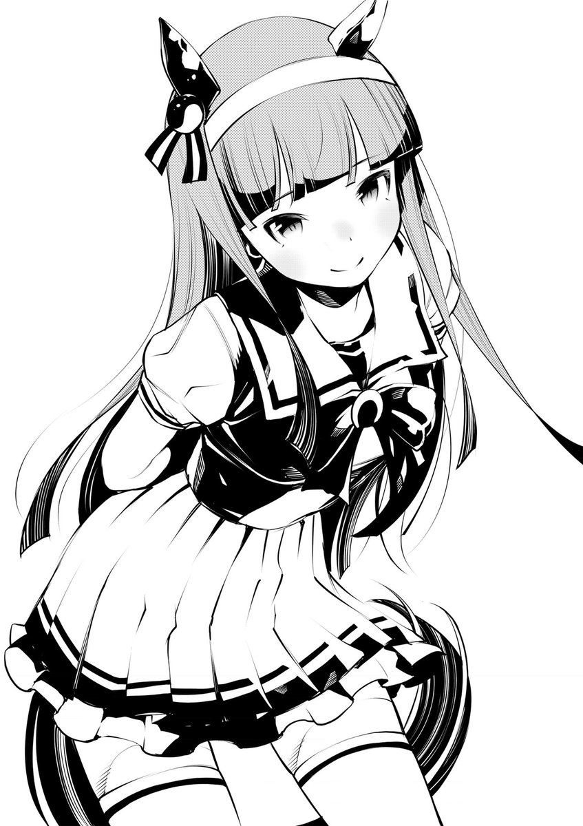 ウマ娘「今日の過去絵はサイレンススズカです。
ウマ娘のゲーム、ダウンロードしたけどまだや」|ふくしま正保@まんが連載中のイラスト