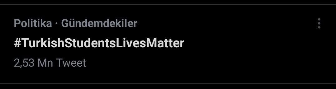 Neyiz biz teşkilat falan mı
#TurkishStudentsLivesMatter