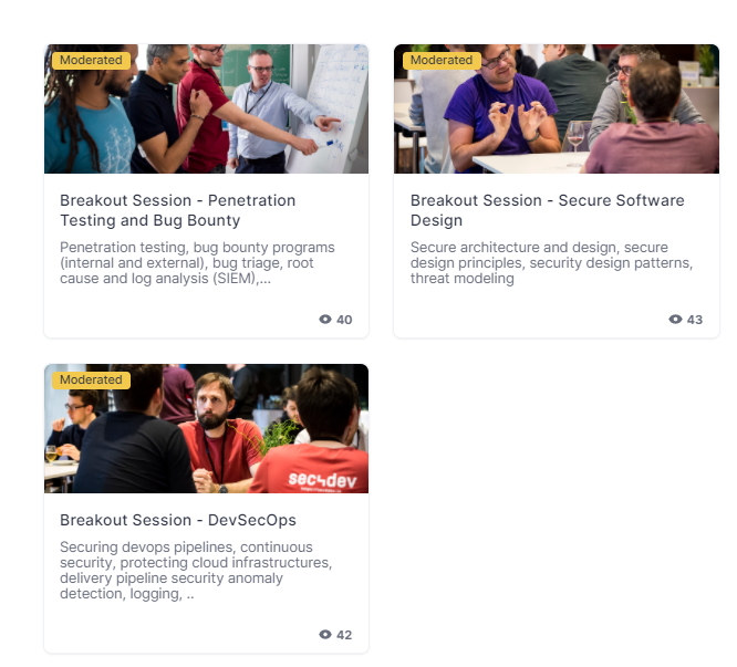 sec4dev's tweet image. "@sec4dev news" well balanced Breakout Sessions: "#SecureSoftwareDesign", "#PenetrationTesting & #BugBounty" and "#DevSecOps"! 8 #experts in 3 #session! Thanks to all for making the #sec4dev so great :).
sec4dev.io/sessions/break…