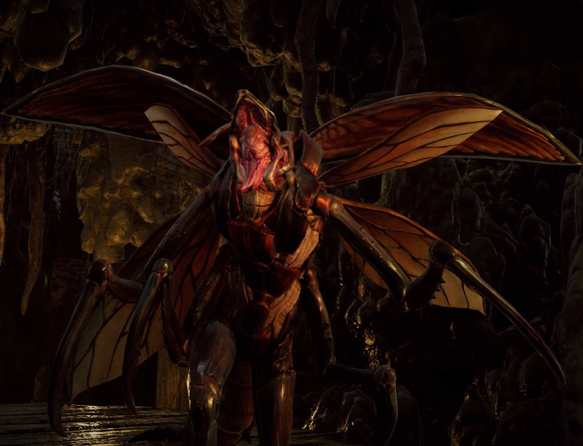 Remnant_Game_EU's tweet photo. Turning the corner in a Corsus dungeon, which of these did you NOT want to see next? ๐ค #SwampBug #TempleGuardian https://t.co/pUUery4dP8