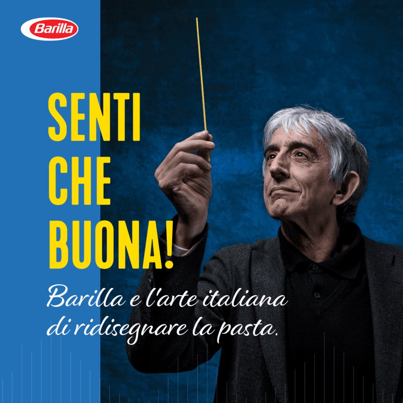 foodaffairs_it's tweet photo. 'Senti che buona!' è il podcast di Barilla con la voce di Sergio Rubini. Su Spotify dal 25 febbraio, racconta la vera storia di chi ha reso possibile il progetto della pasta Barilla 100% Grano Duro Italiano https://t.co/v04nMzXI5U https://t.co/XuUEiyXkkr