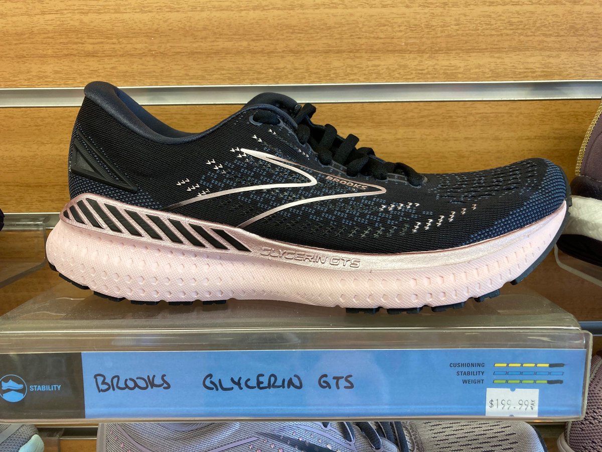 burlington_rr's tweet photo. Check out this new beauty! The newly named Glycerin GTS 19, previously known as the Transcend. If you love a lot of cushion and need some stability, this shoe will provide both. GuideRails is their unique Holistic Support System to provide runners with on demand support. https://t.co/ScCt1Qk9Vt