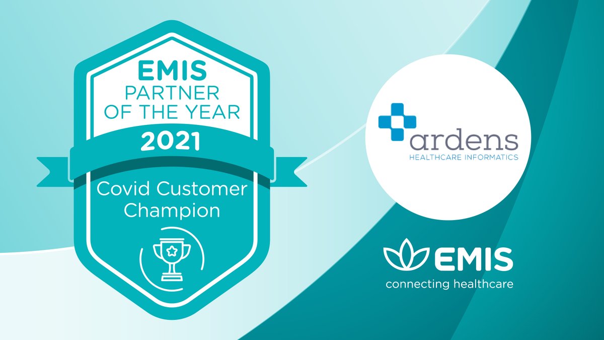 #COVID response has naturally been the biggest focus for most of us over the past 12 months which is why we had to add in an additional acknowledgement. Congratulations @ArdensQMasters, our COVID Customer Champion of the Year 2021, chosen by Vanessa Young on behalf of <a href="/emis_nug/">EMIS NUG</a>!
