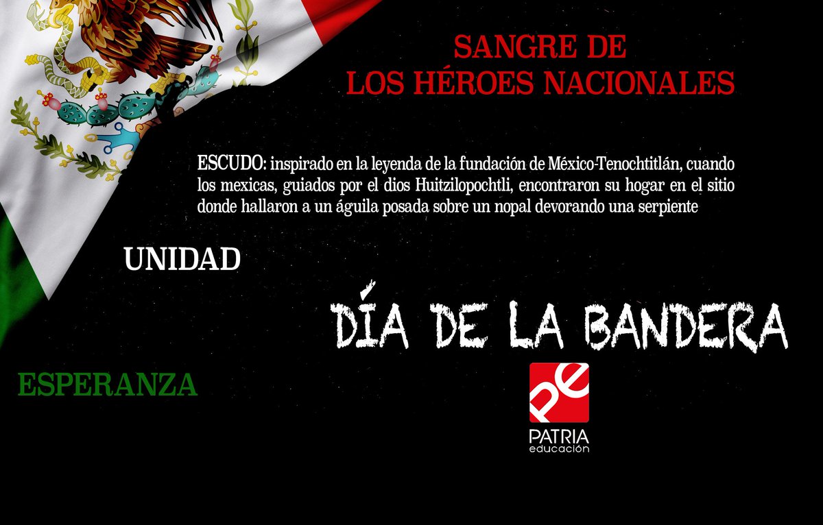 PATRIAEDUCACION's tweet photo. DÍA DE LA BANDERA
https://t.co/8BQYvCZJcL
#DíaDeLaBandera https://t.co/cCMDzmF195