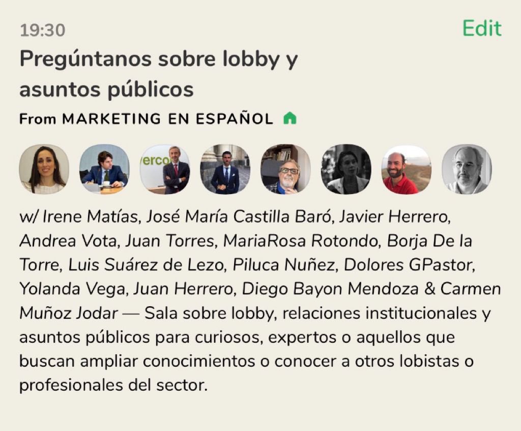 mrrotondo's tweet photo. Esta tarde pregúntanos sobre #lobby y #asuntospúblicos.

A las 19:30 abrimos una sala #ClubHouse sobre lobby, RRII y asuntos públicos para curiosos, expertos o aquellos que buscan ampliar conocimientos o conocer a otros lobistas o profesionales del sector.
https://t.co/BKD3f3yvmf https://t.co/LqC5mnDIir