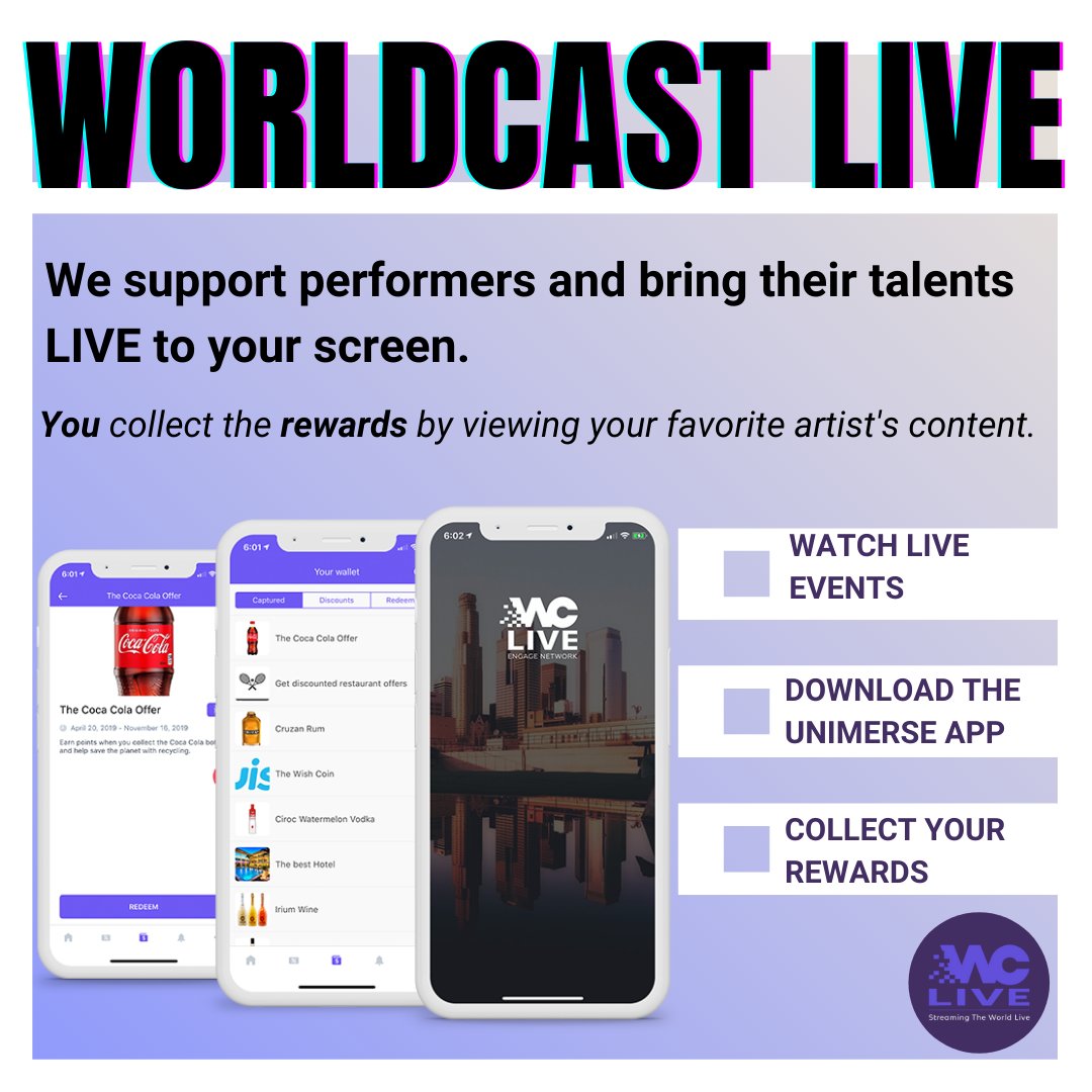 Who are we? Check us out at worldcastlive.com #livestream #virtualshows #music #comedy #livestreaming
