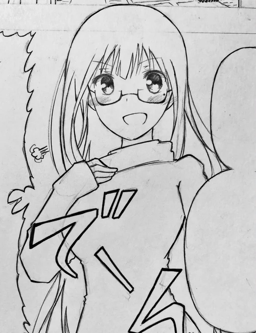 ヒロインの目がキラッキラしてる✨

描くの疲れる…? 