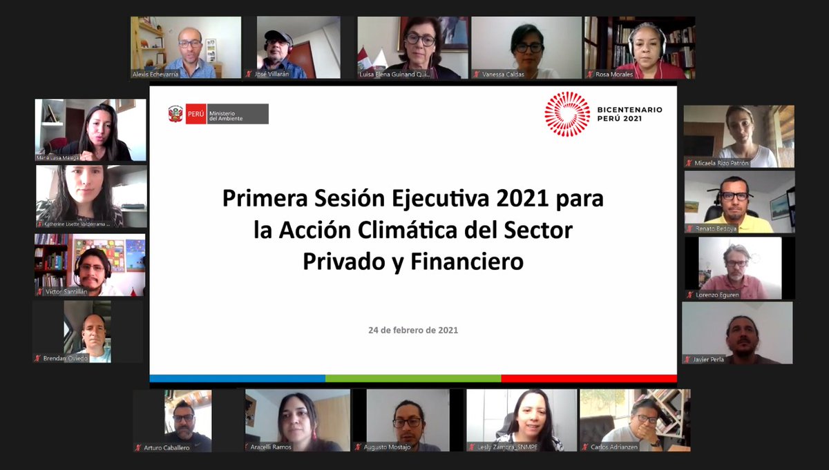 MinamPeru's tweet photo. 📢 Viceministra Guinand: "El sector privado posee una participación del 85 % en las medidas de mitigación y adaptación; por eso, el trabajo conjunto por la #AcciónClimática🇵🇪 debe estar basado en la confianza y determinación para una implementación efectiva". https://t.co/Qi6c84SLHy
