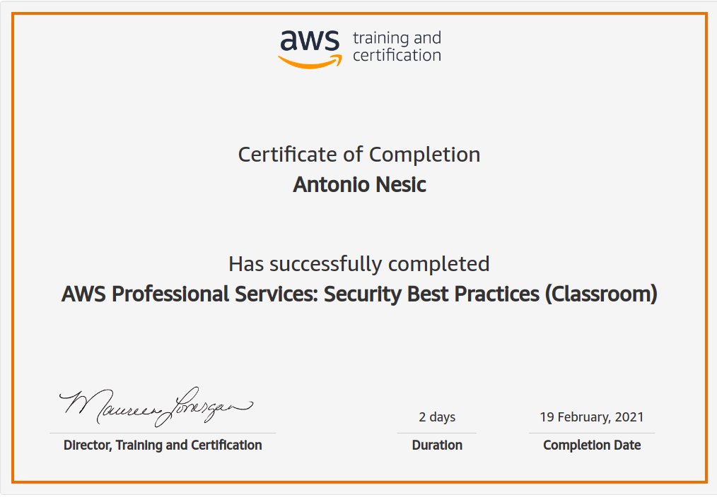 ProgFromSouth's tweet image. I passed #aws #bestsecuritypractices #awsprofessionalservices
