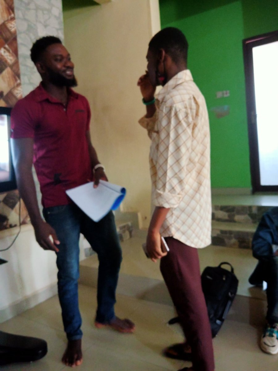 DISFA_academy's tweet photo. PHOTO SPEAKS!!!
Rehearsal for the movie series GLAMOUR
Enroll now to be a part of this production.
Send your details to divineshieldfilmacademy43@gmail.com
Follow us on:
IG: @divineshieldfilm_academy
Twitter:@DISFA_academy 
Facebook: Divine Shield Film Academy
#Nollywood 
#disfa https://t.co/rn4RkiBnL8