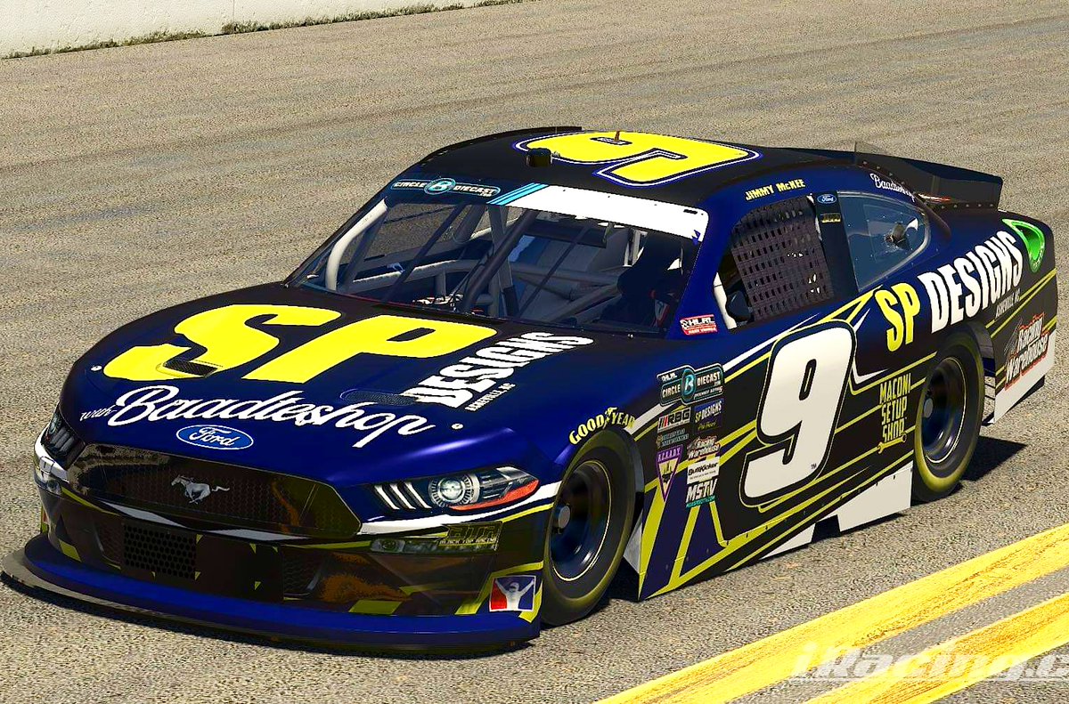 SPDesignsNC's tweet photo. The 2021 #SPDesigns @iRacing @FordPerformance #Mustang for @BlackTop_Racing at @HLRL_iRacing. @baadteshop bringing the heat as always. Jimmy McKee brought us two wins last season, hopefully he'll capture the ๐ flag a few more times this year! https://t.co/XZORQ7ZEDj