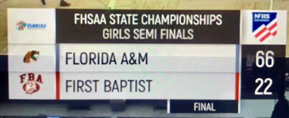 <a href="/OfficialFAMUDRS/">FAMU DRS</a> 
Congratulations Baby Rattler Girls! 
See You All Saturday 2/26/21 at 10am
in Lakeland, FL for the Championship Game!🏀🧡🙏🏽💚