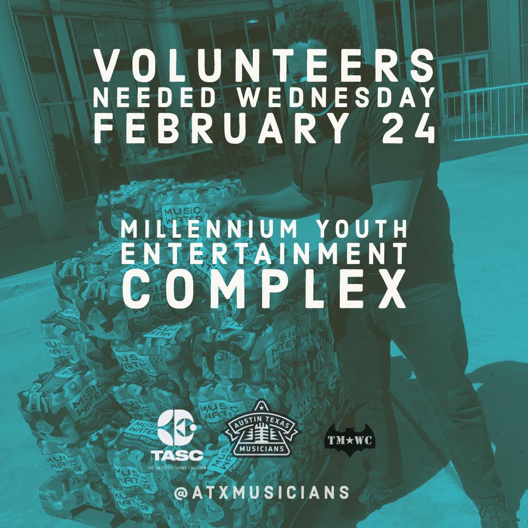atxmusicians's tweet image. It ain’t over ‘til it’s over. We still need volunteers at Millennium Youth Entertainment Complex! Thank you Austin!