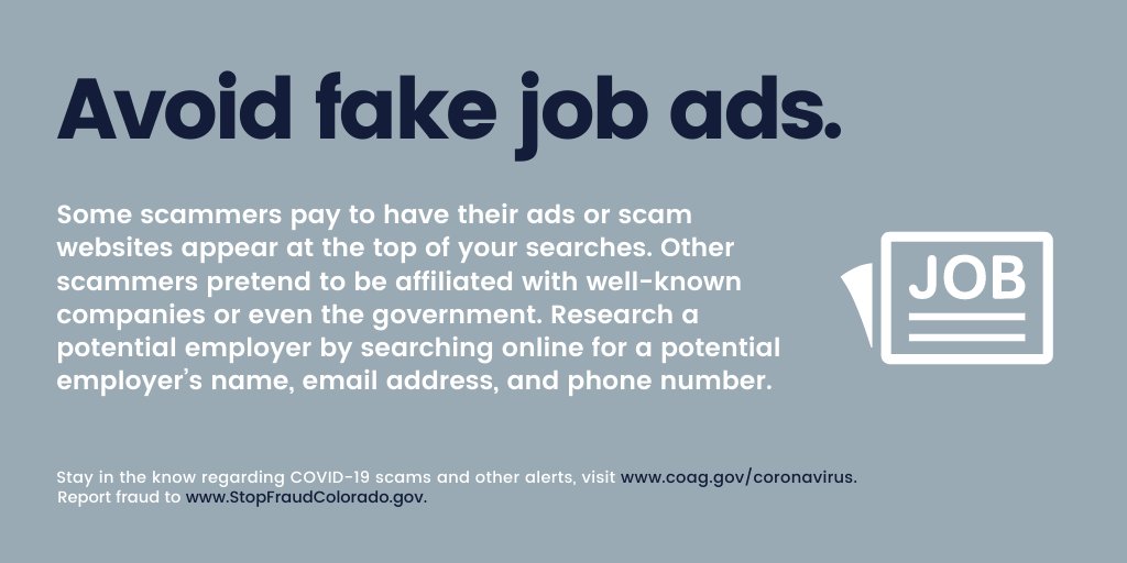 Avoid online job scams