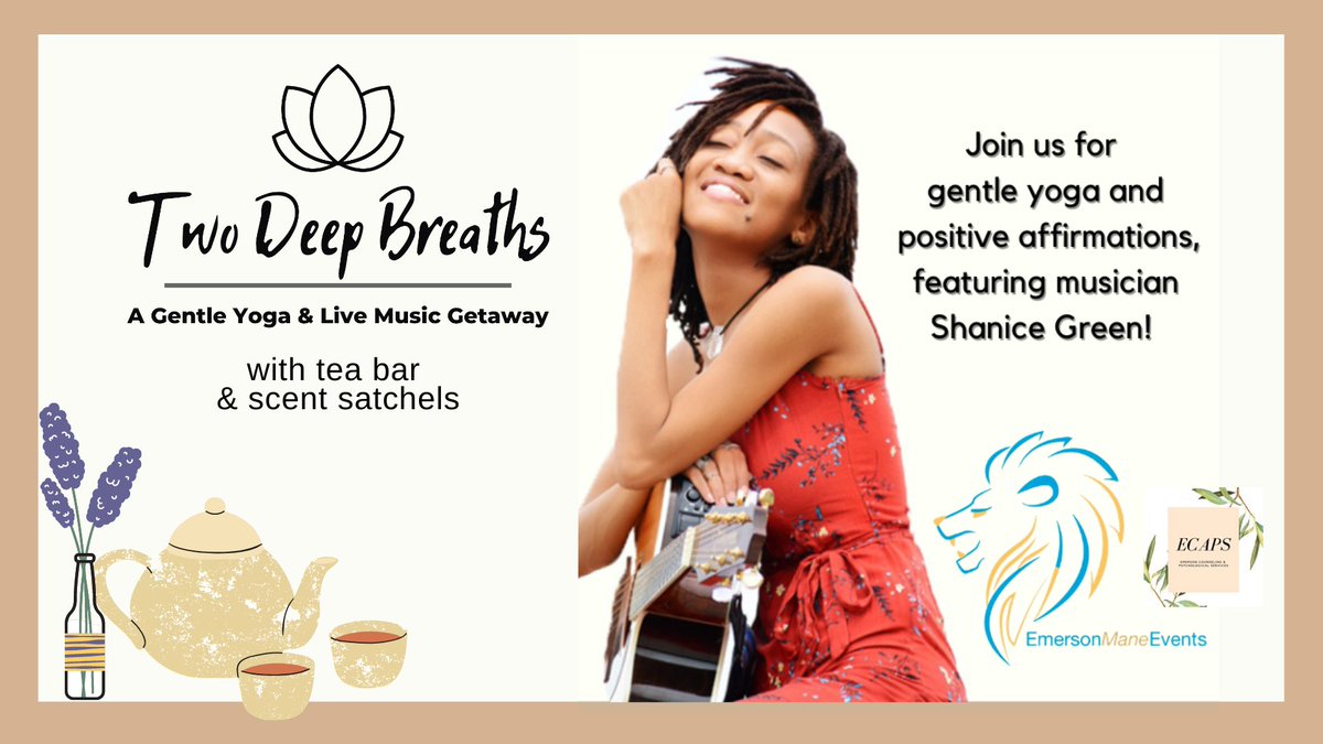 ECManeEvents's tweet image. Today from 8-9pm we have VIRTUAL Yoga event with Shanice Green!! This is for Emerson College students. If you're on campus, pick up tea and a scent satchel from the Lions Den between 4-7pm