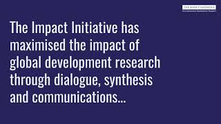Celebrating six years of <a href="/The_Impact_Init/">TheImpactInitiative</a> - thanks to the researchers &amp; partners &amp; research funders that have made this initiative possible - #ImpactLessons for global development research 
<a href="/FCDOGovUK/">Foreign, Commonwealth & Development Office</a>
<a href="/ESRC/">Economic and Social Research Council</a>
<a href="/IDS_UK/">Institute of Development Studies</a>
<a href="/REAL_Centre/">REALCentre Cambridge</a>
Short film (1.13):
youtu.be/Q6sCNWMHghU