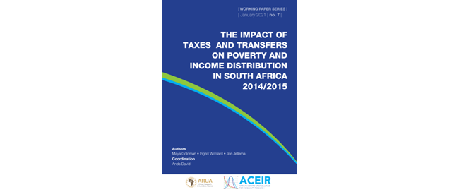 1/3 Talking about the #Budget &amp; #taxes: Our latest working paper applies <a href="/CEQinstitute/">Commitment to Equity</a> methodology to SA's 2014/15 Living Conditions Survey to analyse the progressivity of main tax &amp; social spending programmes &amp; quantify impact on #poverty &amp; #inequality: bit.ly/ACEIR-WP-7