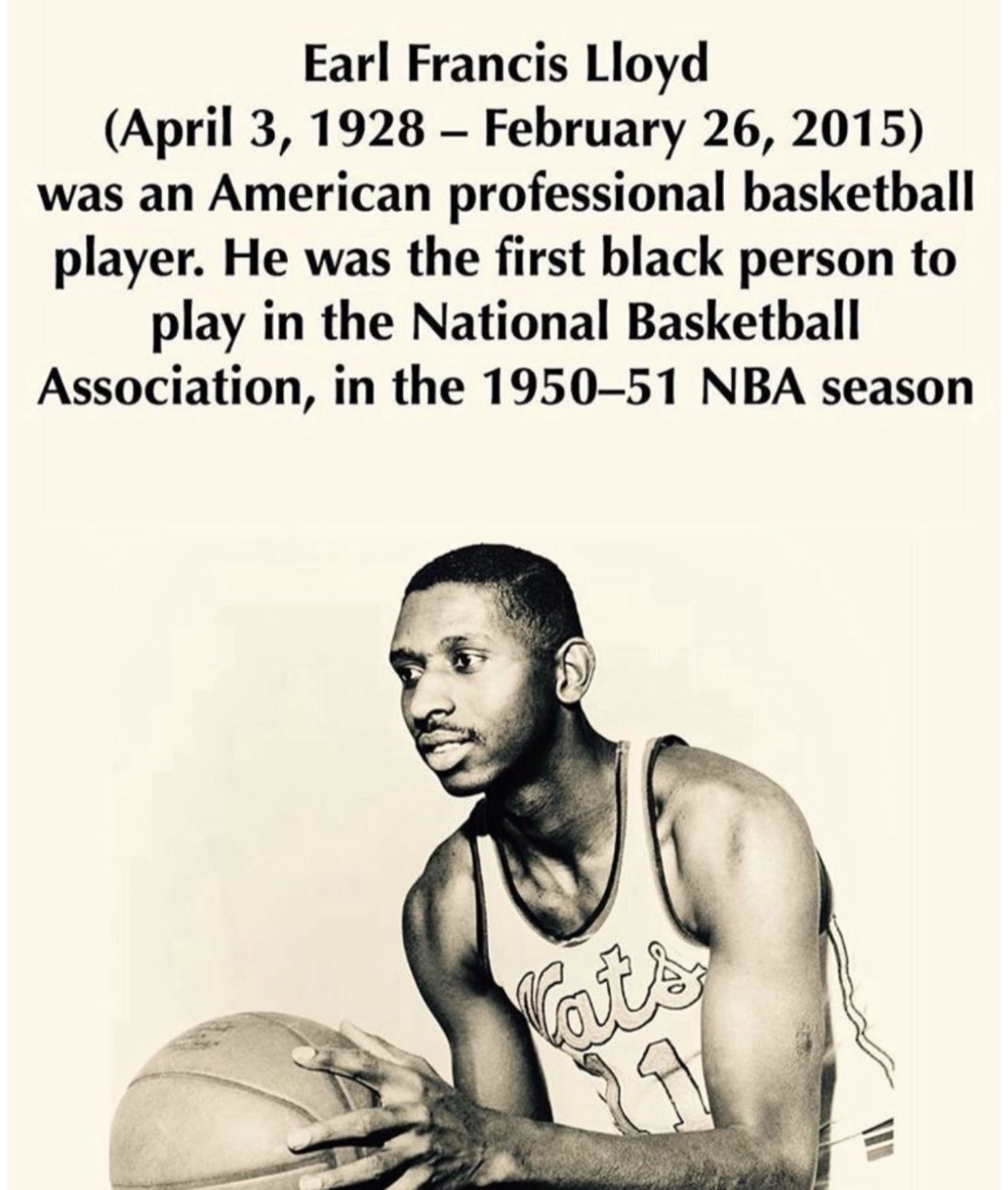 NEW!!!#BlackHistoryMonth NBA Earl Lloyd Built By Black History Month T -  lukifo