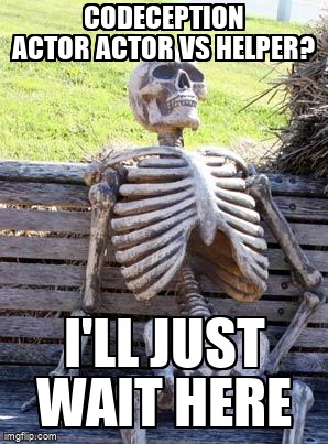 overflow_meme's tweet image. Codeception Actor Actor vs Helper? stackoverflow.com/questions/4718… #php #testing #codeception