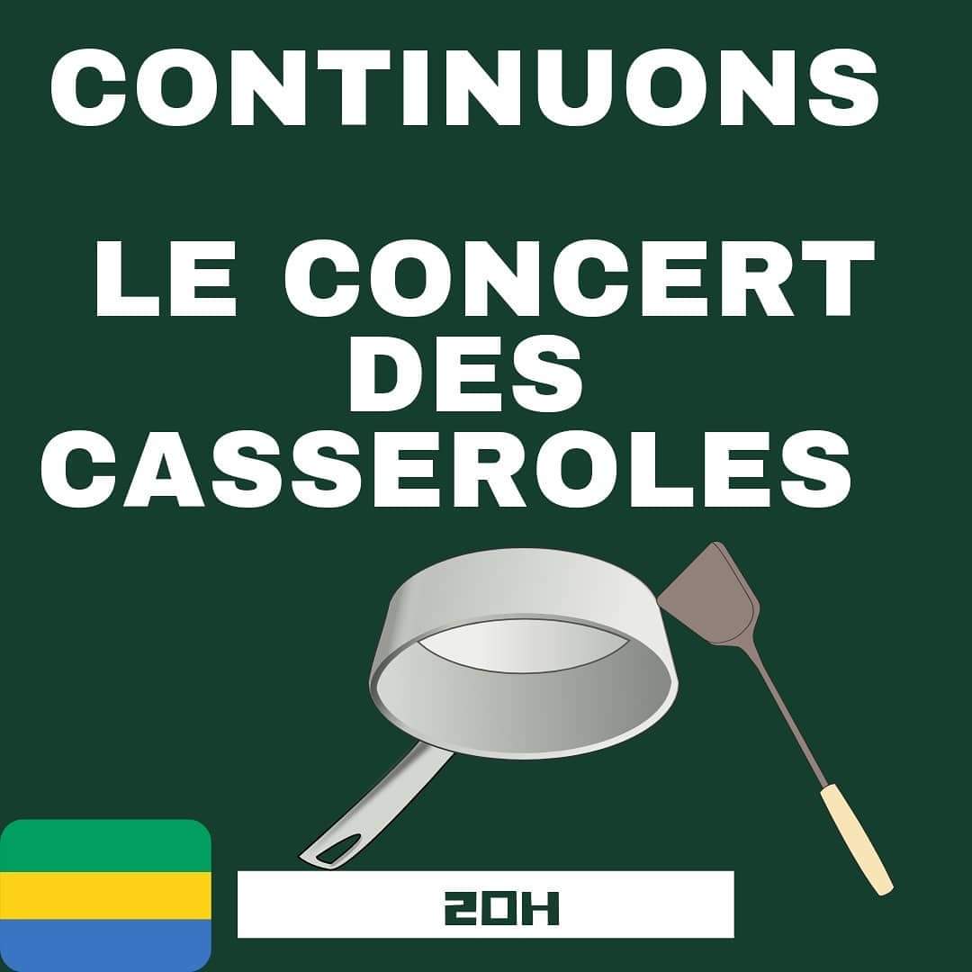 Africainlibr's tweet photo. 🇬🇦 L’heure est à la mobilisation du concert des Casseroles.
À ce soir 20h 💚💛💙
#Casseroles241
@ChogPyssame
@GY_MAO_
@GOMEZUlri
@BivigouKassa
@ELagoke
@Cosa76
@des_sand
@FDesaromes
@gnambawamy
@HKNX
@BrunoCacique
@WirFuerGabun
@liliella04
@BenoitYala
@MoneySeffa https://t.co/8EFNXs633t