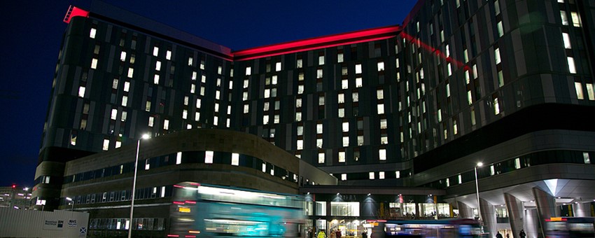 Have you noticed the QEUH has been lit up red this week? We're raising awareness of encephalitis as part of the global #RedforWED movement. Read more: bit.ly/3dH4k4C