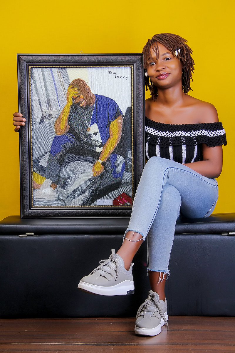 Tolusavvyart's tweet photo. And we have Don Jazzy here. Another bead art work of mine. I made this  arranging sandbeads side by side. I really need Don Jazzy to see this. Please help tag him and retweet. #mosaicart #beadart Where is nigeria Senate SCREAMING 
Ghana EFCC
#AskOle https://t.co/5OBbXGq75D