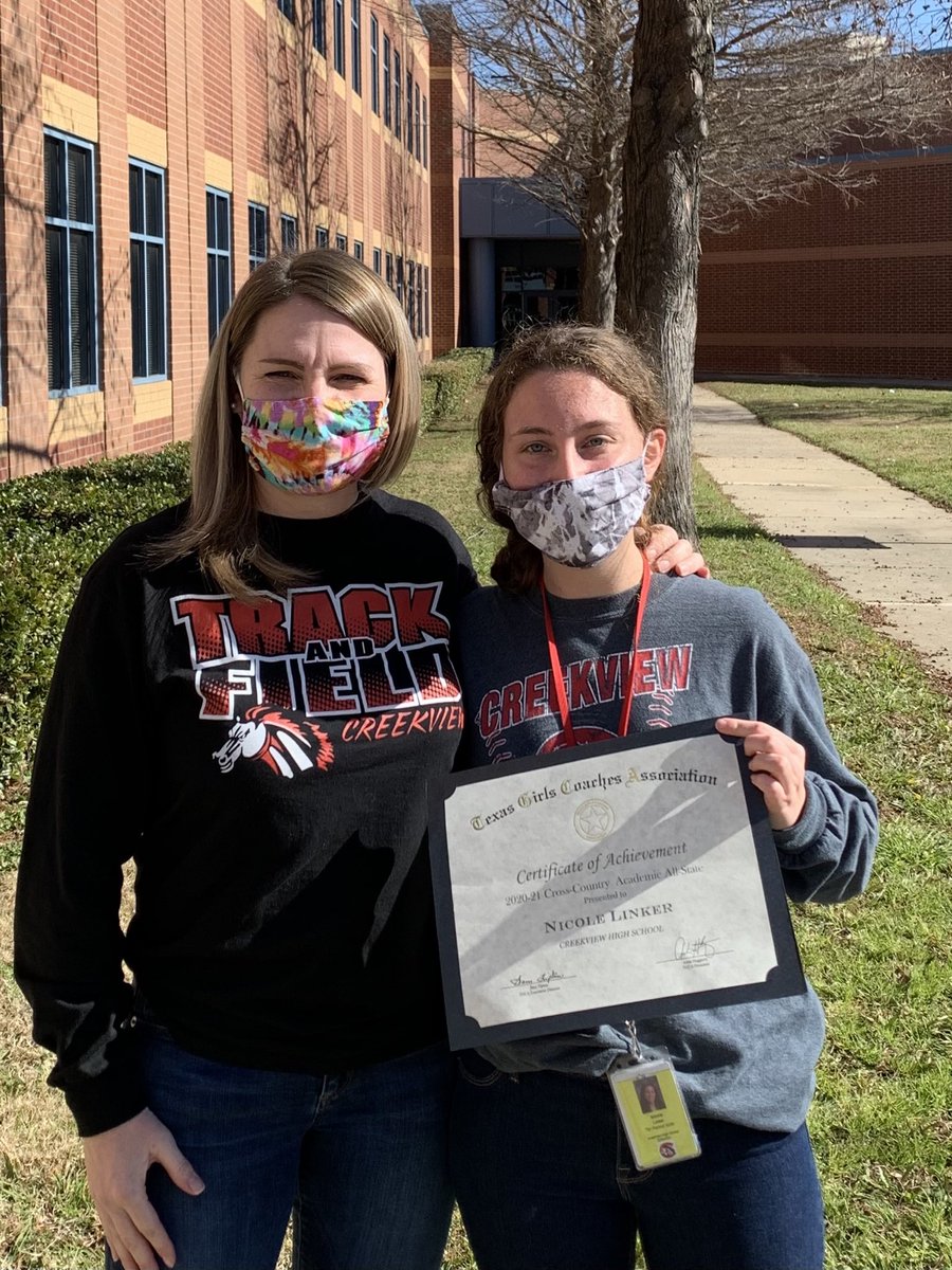 JALaPumaCFB's tweet photo. Celebrating Sr. Nicole for her Academic All-State accomplishments! Tech is getting a great young lady as this student /athlete is going to come back and teach in @cfbisd ! ❤️🎉🎊 https://t.co/Tt7Ryue67R