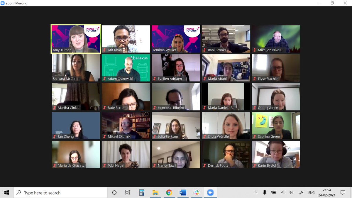 Atif_micro's tweet photo. A lot of new faces with great phage ideas in the networking session. #PhageFutures2021
@phagedirectory @JessicaSacher @yawnxyz @stephh_lynch @phagehunter https://t.co/0lkJryPQU3