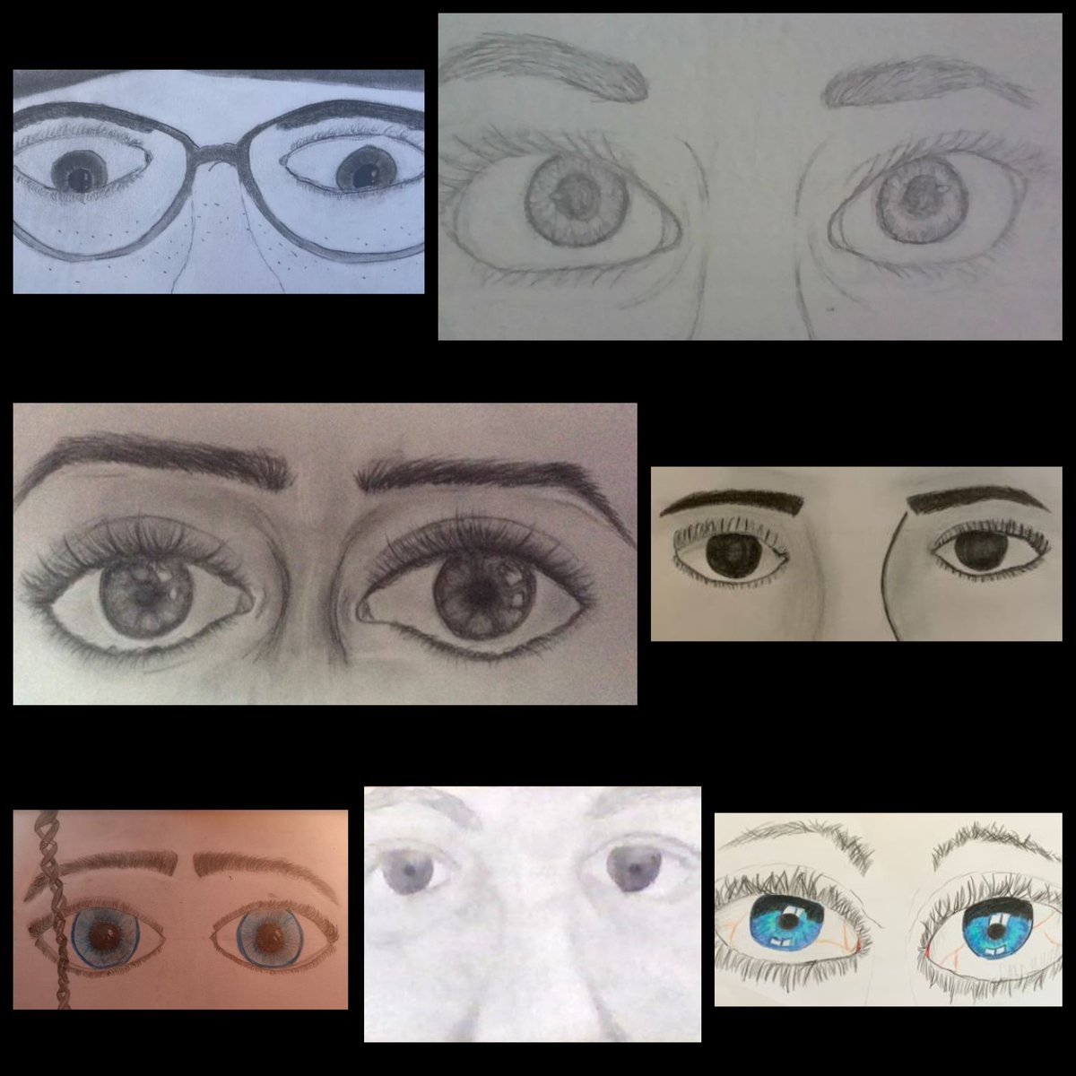FabWilliamsBHS's tweet photo. Eyes from Tuesday's #sixthgrade Art TAG students. π Lookin' good! π #fabwilliams #fabfalcons #mtsdvisualarts #TalentedAndGifted @MTMS_Falcons https://t.co/DpOnQnblZ6