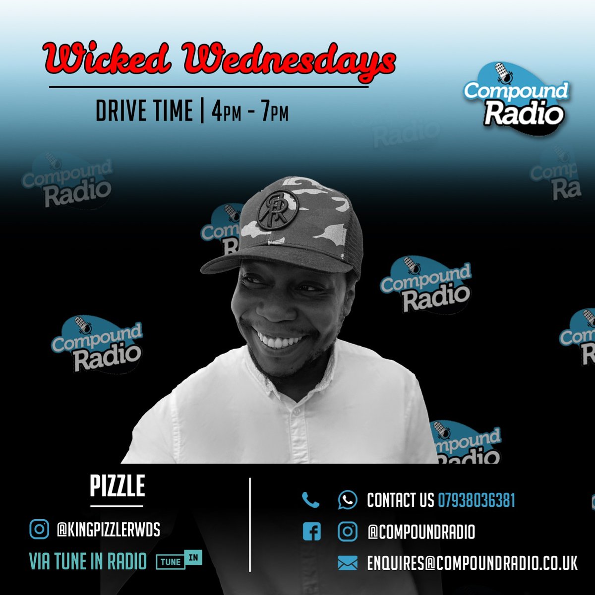 CompoundRadioUK's tweet photo. #Drivetime #DrivetimeWithPizzle
#DrivetimeOnCompound
#LiveRadio #LiveStream #OnAir #Gvo
#WickedWednesday #WednesdayMotivation #traffic #TravelAlerts
https://t.co/JO24cKPQzL https://t.co/yscoqKqmVd